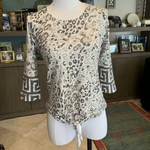 Leopard print fun and whimsical shirt